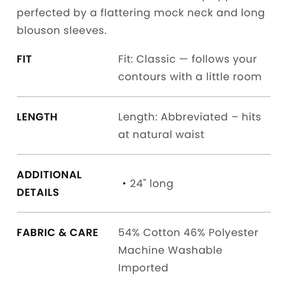 LOFT Large NWT Black Mock Neck Sweatshirt - Picture 6 of 6